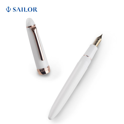 【礼物】写乐 SAILOR 鱼雷0725玫瑰金色钢尖练字钢笔 - 图1