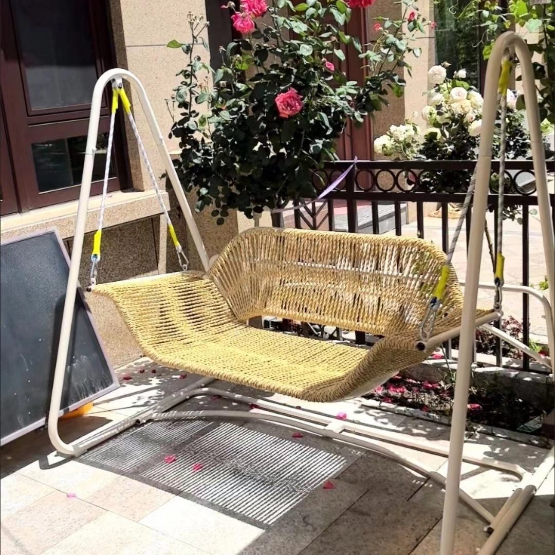 秋千椅户外庭院家用铁艺秋千室内室外花园别墅摇椅双人吊椅,淘宝优惠券,粉丝福利购,淘宝优惠卷