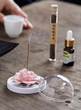陶瓷熏香瓷花扩香器家用客厅礼品办公室香薰摆件手工家居礼品花