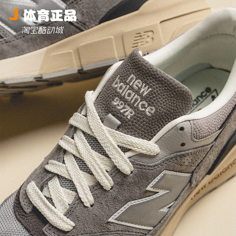 NEW BALANCE 997R男女灰色复古低帮休闲鞋增高跑步鞋 U997RHA-图1