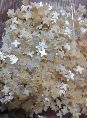 定做亚克力滴胶材料包手工制作饰品配件花朵小花片彩色天然贝母