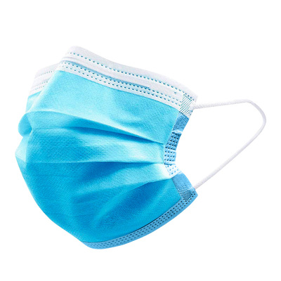 二月花一次性口罩三层熔喷布成人学生防护用品防尘薄款透气50只装