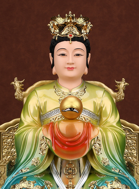 眼光娘娘像体真身家用供奉眼光圣母明目元君神像居家摆件树脂雕像