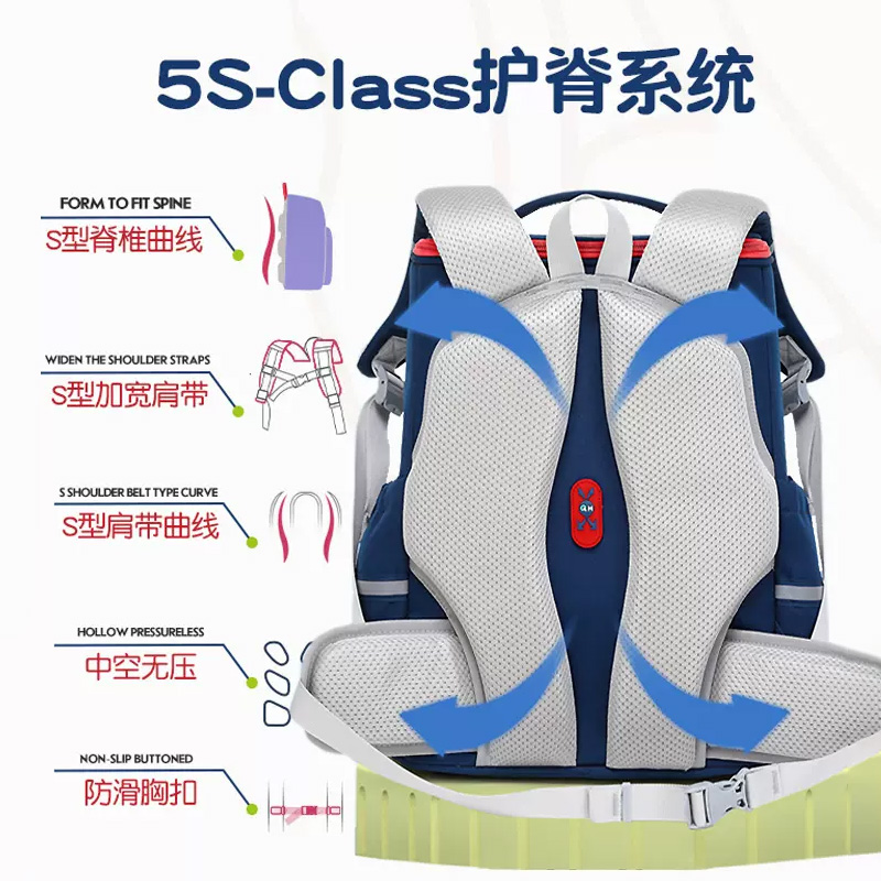 英伦风 小学生书包 1-6年级 防泼水 大容量 轻便护脊 2025新款 53.91元（需用券）