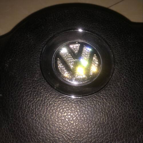 适用新大众方向盘标钻石贴POLO高尔夫朗逸CC速腾迈腾改装饰贴水钻 - 图2
