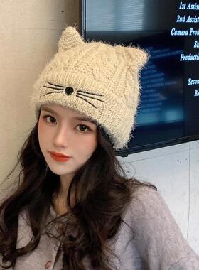 时尚针织帽子女春秋月产