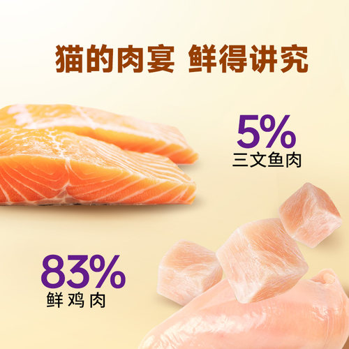 纯皓鲜活鲜肉无谷深海鱼烘焙猫粮英短波斯成猫幼猫通用猫粮1.5kg - 图2