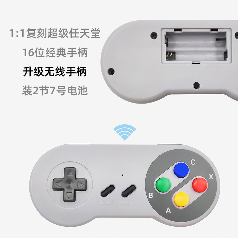 无线mini迷你sfc高清连接家用电视游戏机32位街机世嘉MD红白机fc - 图0