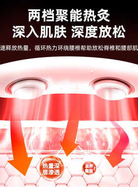 德国腰部按摩器护腰椎仪暖腹热敷