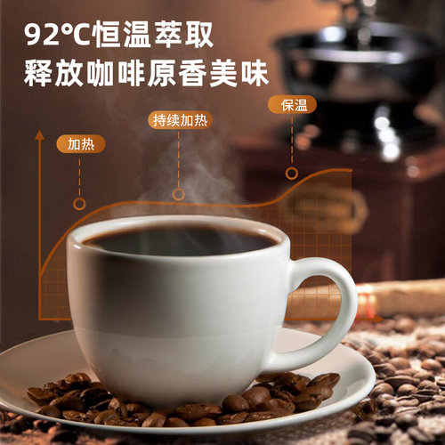 德国美式咖啡机全半自动家用小型办公室商用现磨豆一体迷你研磨煮 - 图2