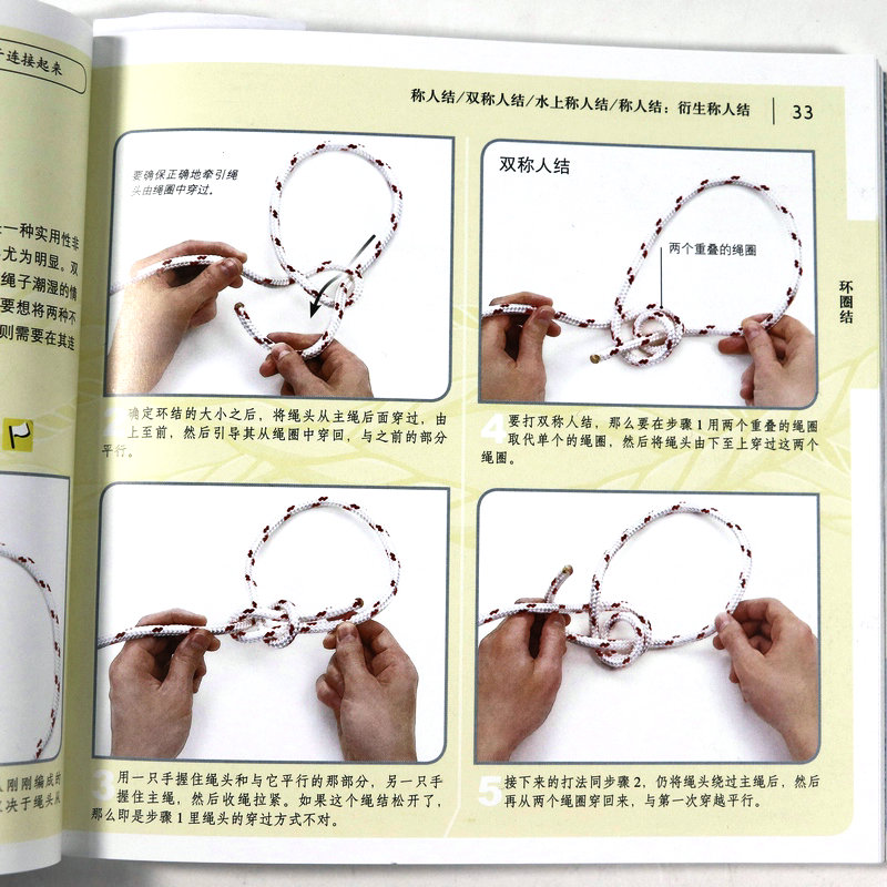 正版包邮终极结绳技巧全图解手把手教你打绳结一学就会的户外时尚编绳编织技法实用手册大全书籍入门指导航海野营探险讲解打法教程 - 图3