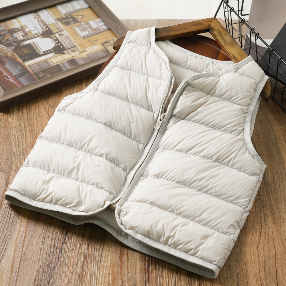 【品牌订单90国标白鸭绒反季清】中大童成人实用薄坎肩马甲25524,淘宝优惠券,粉丝福利购,淘宝优惠卷