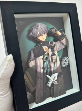 重返未来1999纸雕X相框手作3D立体挂画桌面摆台男朋友生日礼物