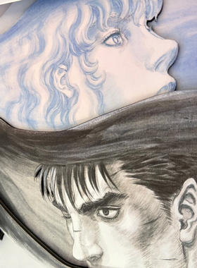 凹凸Panda手作3D立体画剑风传奇格斯&格里菲斯复刻漫画纸艺装饰画