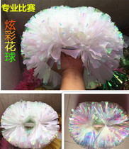 Matt dazzling cheerleader double-head middle handle cheerleader cheerleader Fancy Ball dance Handball Flower Props