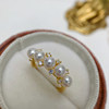 <Star Broken Dreams> Ni Ni's same natural pearl ring Seiko sterling silver garland open ring 2026 new style
