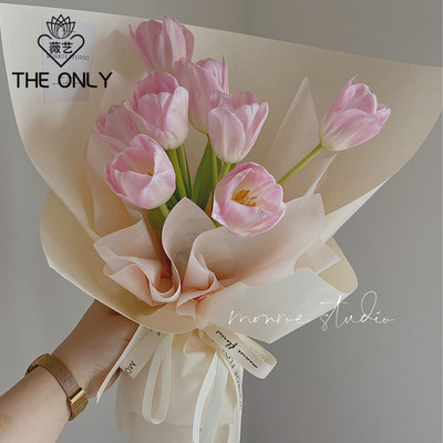 薇艺单色雾面纸鲜花包装纸韩素纸包花材料花艺花束花店用品资材 虎窝淘