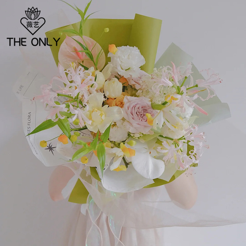 薇艺 幻彩鱼尾纱带创意蝴蝶结包花丝带鲜花花艺花店花束包装资材,淘宝优惠券,粉丝福利购,淘宝优惠卷