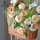 Weiyi Stroller Flower Basket Handmade Rattan Retro