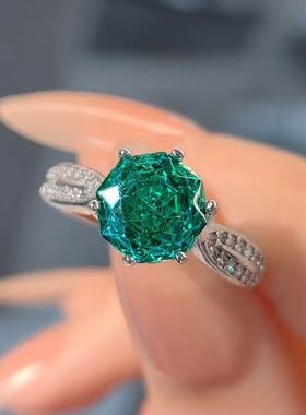 八角玫瑰切帕拉伊巴项链吊坠