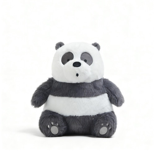 韩单正品咱们裸熊We Bare Bears毛绒玩偶25CM大号超可爱三只裸熊 - 图0