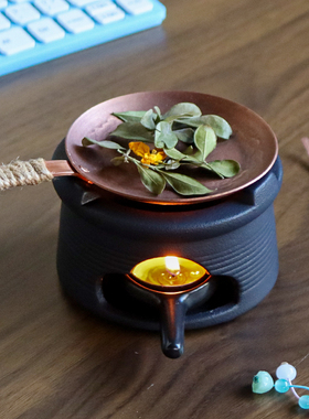 围炉煮茶炉蜡烛加热烤茶盘