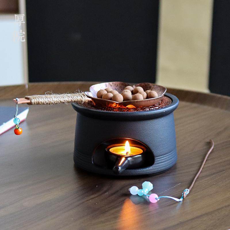 厚院【官雅】紫铜香薰炉小众高级感烤茶盘可干烧植物香粉持久熏香,淘宝优惠券,粉丝福利购,淘宝优惠卷