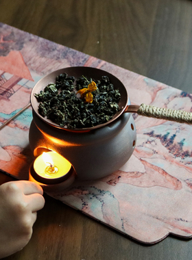 紫铜提香器陶瓷香薰烤茶炉