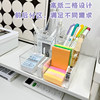 Ins style transparent pen holder, high-looking stationery, small card storage box, office work station organizing box, school season gift