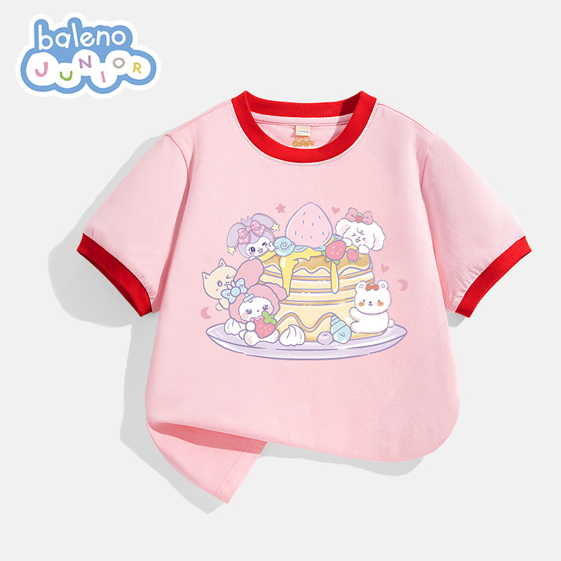 班尼路童装男童短袖t恤夏季儿童2025新款纯棉半袖女童薄款上衣夏