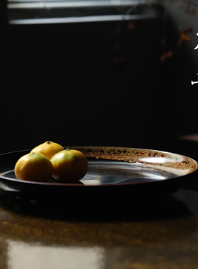 本曼寂光大漆手作小尺寸壶承茶盘