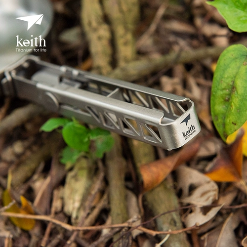 Keith Kaisi Pure Titanium Mini Portable Fried Coline Home Пользователь Внешний жареный яичный артефакт TI6032