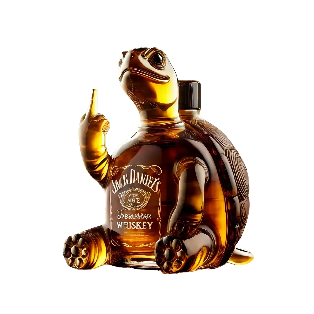 2025创意乌龟威士忌分装小酒瓶高硼硅玻璃空瓶工艺泡酒瓶白酒瓶,淘宝优惠券,粉丝福利购,淘宝优惠卷