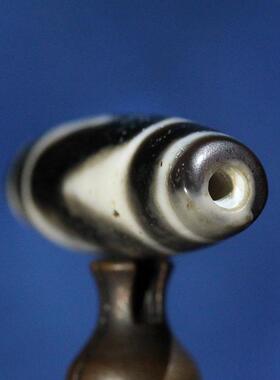 圣饰奇缘天然真品西藏庙供院供老矿玛瑙老地埋钙化虎牙天珠锁骨链