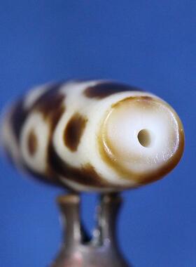 圣饰奇缘 天然真品西藏庙供院供老矿玛瑙 至纯欢喜佛天珠锁骨链