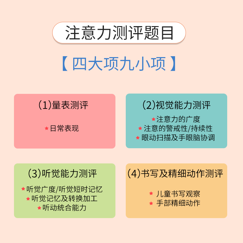 机构专用海潮注意力测评系统 4岁-12岁儿童适用专注力测评软件-图0