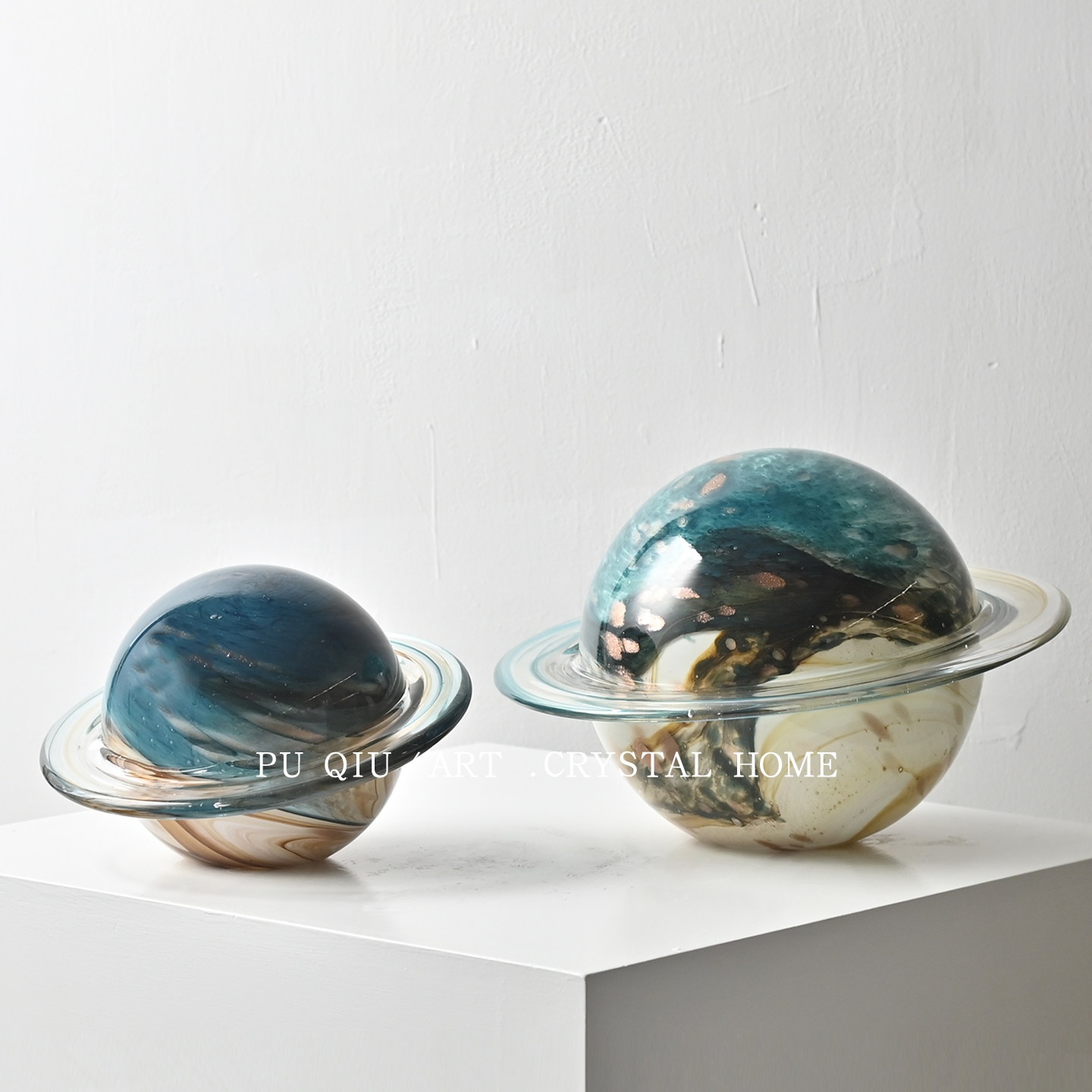 简约手工玻璃星球桌面摆件样板间别墅儿童房书桌床头柜层板装饰品,淘宝优惠券,粉丝福利购,淘宝优惠卷
