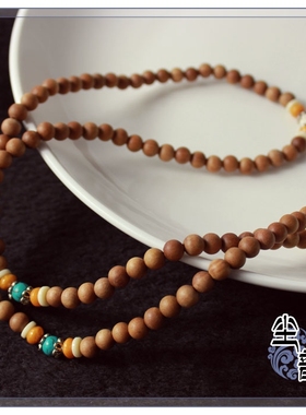 印度老山檀香木泰国醇厚佛牌链