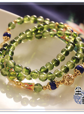 泰国佛牌绿幽灵百搭水晶挂链