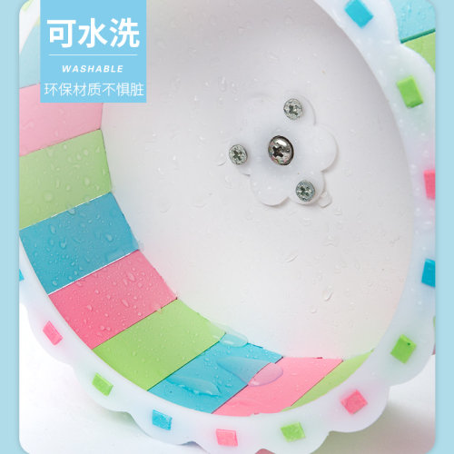 仓鼠跑轮转轮静音滚轮金丝熊蜜袋鼯飞鼠跑轮跑球支架向日葵玩具 - 图3