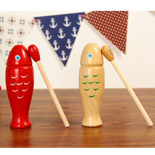 Красная игрушка, музыкальные деревянные ударные инструменты для детского сада