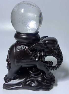 水晶球树脂底座摆件大象款球座收纳置物架摆件 适合4-7cm球形摆