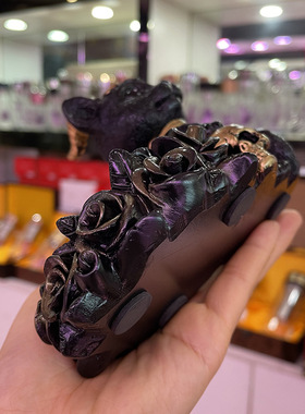 水晶球底座摆件 五芒星羊角猫骷髅黑猫树脂球摆件