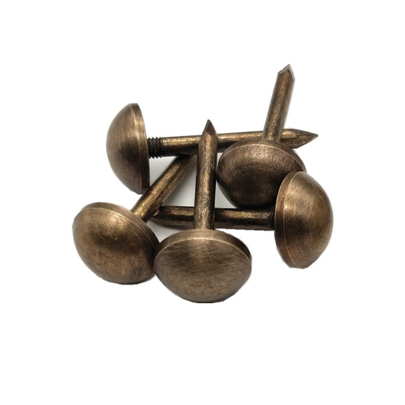 仿古复古纯铜钉铜帽钉圆钉实心铆钉圆头钉小泡钉装饰钉门钉黄铜钉 - 图3