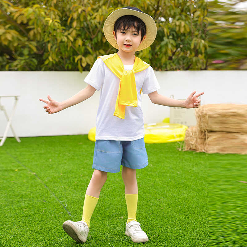 六一男女童表演服幼儿园毕业照舞蹈合唱服小学生啦啦队团体演出服 - 图2