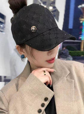 可扎高马尾空顶鸭舌帽防晒遮阳女