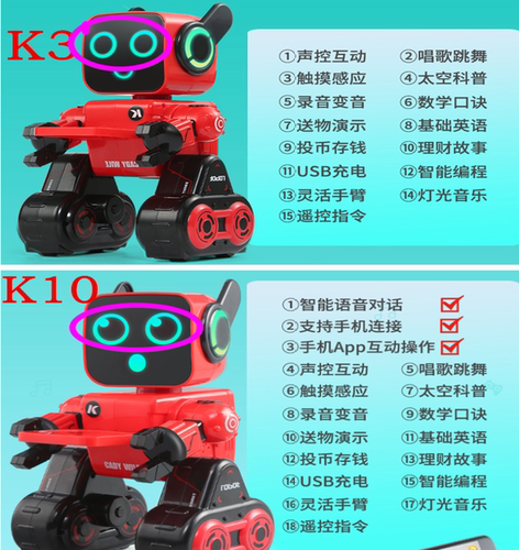 JJRCK1 K3 K10凯迪威USB充电线智能机械战警机器人玩具配件充电器 - 图2