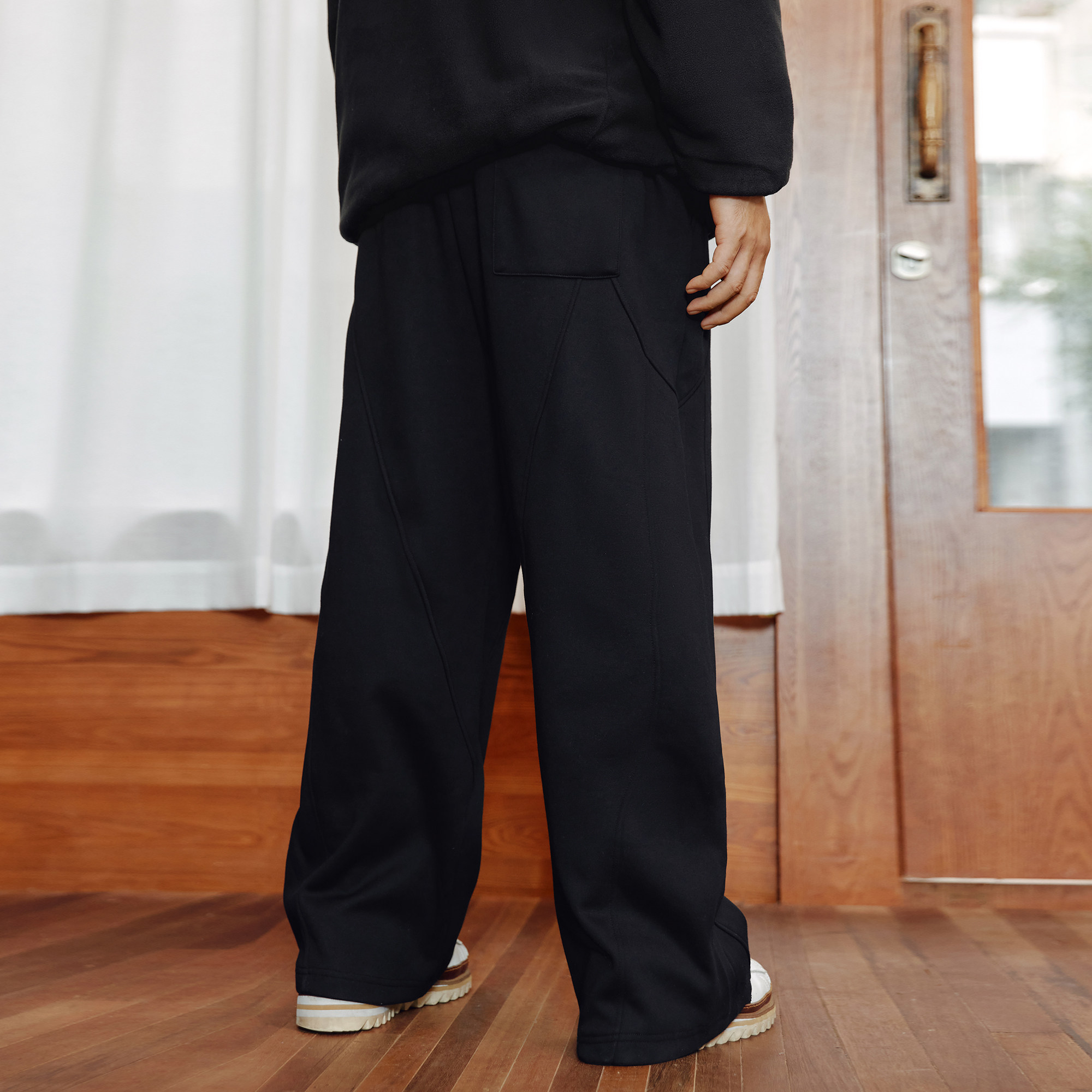 NMAX大码潮牌男装25年冬季新款休闲运动长裤恒温加绒刺绣卫裤直筒,淘宝优惠券,粉丝福利购,淘宝优惠卷