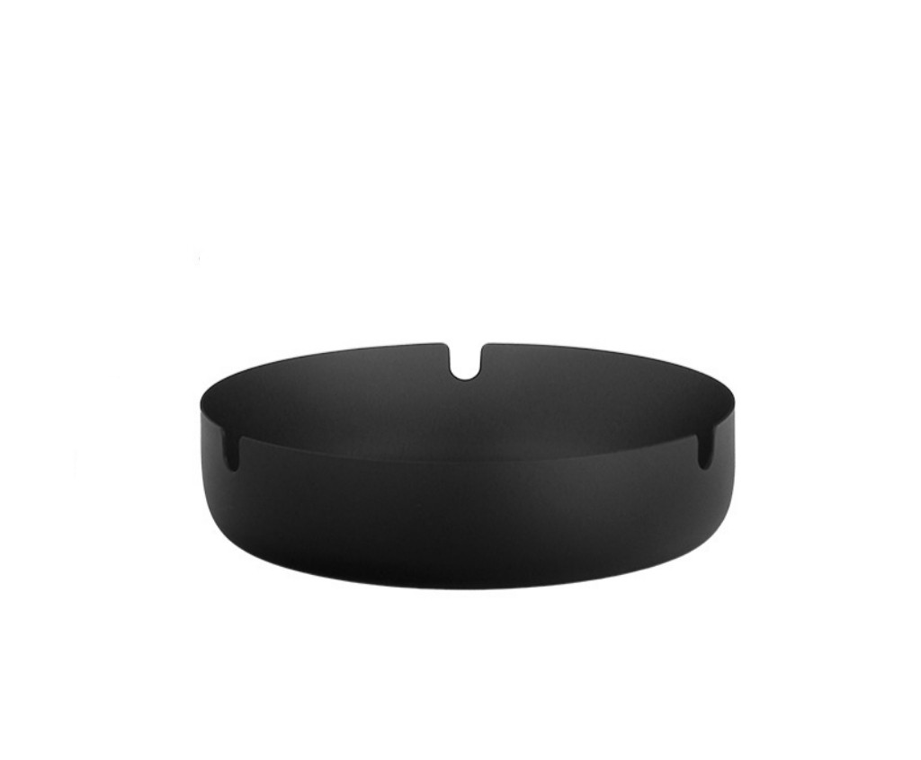 创意中式办公室不锈钢黑色烟灰缸大中小码 家用网吧广告定制烟缸,淘宝优惠券,粉丝福利购,淘宝优惠卷