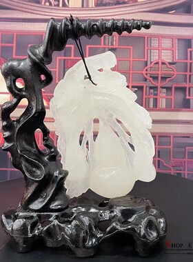天然汉白玉葫芦招财进宝小摆件